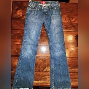 HOLLISTER Y2K Ultra Low Rise Women's Jeans in Classic Blue Sz 1 Jr Short Vintage